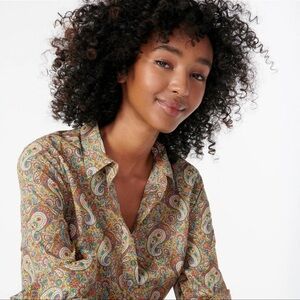 J.Crew Slim Perfect Shirt in Liberty® Lee Manor Paisley - BNWT!